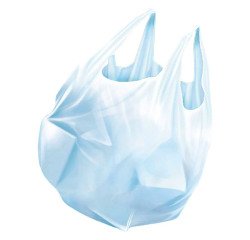 Sac poubelle à poignée, 10 litres, transparent