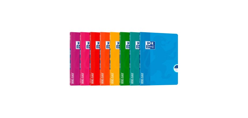 Cahier Oxford OpenFlex 17 x 22 cm petits carreaux 96 pages