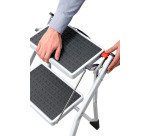 Sgabello Gierre Minisgà B0030BI in acciaio, 2 gradini