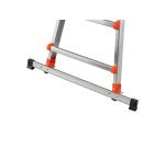 Scala telescopica Gierre PEPPina AL020 per uso professionale in alluminio, 4+4 gradini