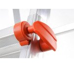 Scala telescopica Gierre PEPPina AL020 per uso professionale in alluminio, 4+4 gradini