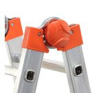 Scala telescopica Gierre PEPPina AL020 per uso professionale in alluminio, 4+4 gradini