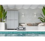 Armadio Terry Store-Age Multifunzionale C-Wood102A grigio 1.020 x 390 x 1.700 mm