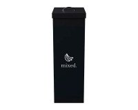 Corbeille paperflow tri sélectif déchets mixtes 60l polystyrène choc haute résistance robuste coloris noir