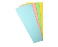 Intercalaires trapèze perforés Exacompta - 105 x 240 mm - Paquet de 100