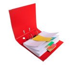 Intercalaires trapèze perforés Exacompta - 105 x 240 mm - Paquet de 100