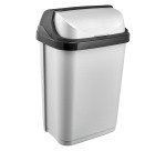 Poubelle 'rasmus', 10 litres, argent