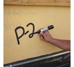 Marqueur permanent Sharpie pointe biseautée 3 à 14,8 mm - Noir