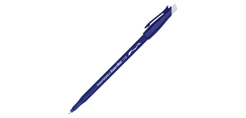 Kugelschreiber Papermate Replay, radierbar, Kappe, 1 mm Spitze - mittlere Schreibgröße
