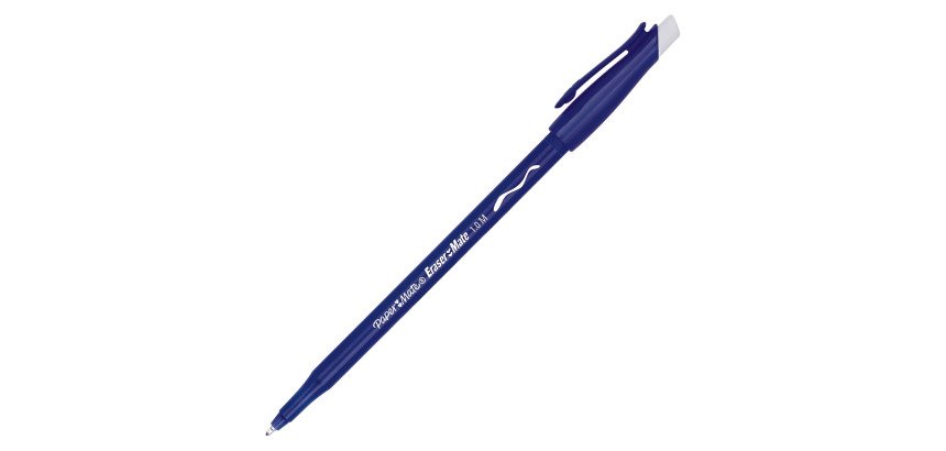 Stylo bille Papermate Replay effaçable à capuchon pointe 1 mm - Écriture moyenne