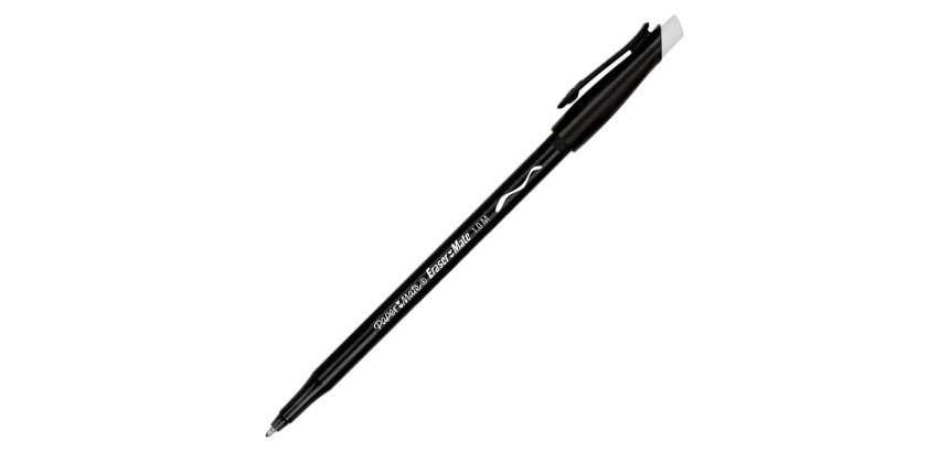 Stylo bille Papermate Replay effaçable capuchon pointe 1 mm - écriture moyenne