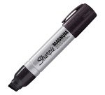 Marqueur permanent Sharpie pointe biseautée 3 à 14,8 mm - Noir