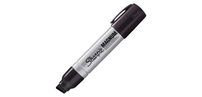 Permanent marker Sharpie chisel tip 3 to 14.8 mm black