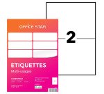 Étiquette multi-usages 210 x 148,5 mm Avery Office Star blanche - Boîte de 200
