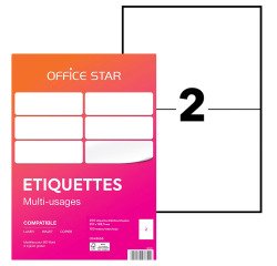 Étiquette multi-usages 210 x 148,5 mm Avery Office Star blanche - Boîte de 200