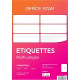 Etiquette multi-usages 210 x 297 mm Avery Office Star blanche - Boîte de 100