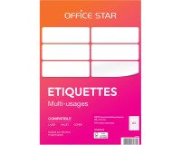 Etiquette multi-usages Avery Office Star blanche