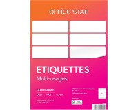 Etiquette multi-usages Avery Office Star blanche