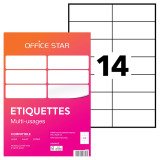 Étiquette multi-usages 105 x 42,4 mm Avery Office Star blanche - Boîte de 1400