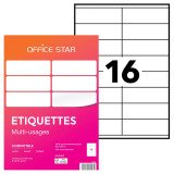 Étiquette multi-usages 105 x 35 mm Avery Office Star blanche - Boîte de 1600