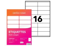 Étiquette multi-usages 105 x 35 mm Avery Office Star blanche - Boîte de 1600