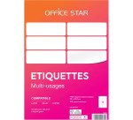Étiquette multi-usages 99,1 x 38,1 mm Avery Office Star blanche - Boîte de 1400
