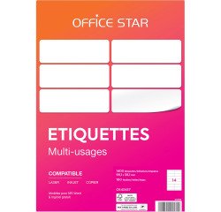 Etiquette multi-usages Avery Office Star blanche