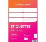 Étiquette multi-usages 105 x 74 mm Avery Office Star blanche - Boîte de 800