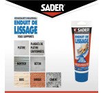 Enduit de lissage mural Sader - Tube de 330 g
