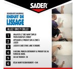 Enduit de lissage mural Sader - Tube de 330 g