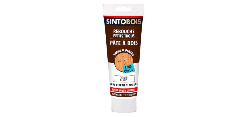 Pâte à bois à l'eau - blanc - 250 g