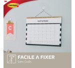 Crochet adhésif métal gris Command 3M jusqu'à 450 g