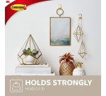 Crochet adhésif métal gris Command 3M jusqu'à 225 g - Lot de 4