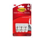 Crochet adhésif plastique blanc Command 3M jusqu'à 225 g - Lot de 3