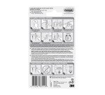 Crochet adhésif plastique blanc Command 3M jusqu'à 2,2 kg