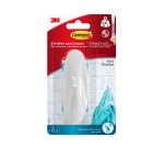 Crochet adhésif plastique blanc Command 3M jusqu'à 2,2 kg