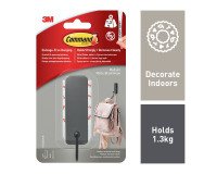 Kleefhaak zwart metaal  Command 3M tot 1,3 kg