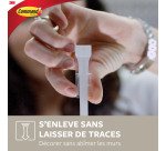 Crochet adhésif métal gris Command 3M jusqu'à 1,3 kg