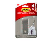Crochet adhésif métal gris Command 3M jusqu'à 1,3 kg