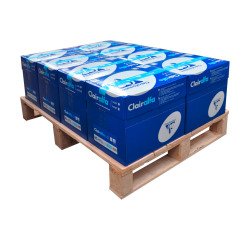Papier A4 weiß 80 g Clairefontaine Clairalfa - Einwegpalette 40 Riemen