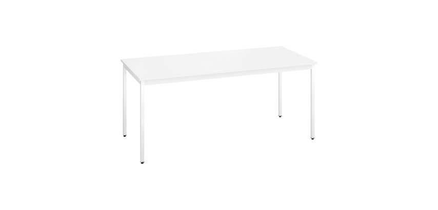 Table multi-usages plateau blanc L 180 x P 80 cm