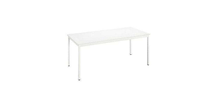 Table multi-usages plateau blanc L 160 x P 80 cm