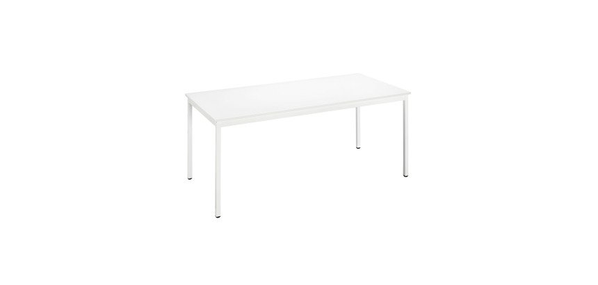 Table multi-usages plateau blanc L 160 x P 80 cm