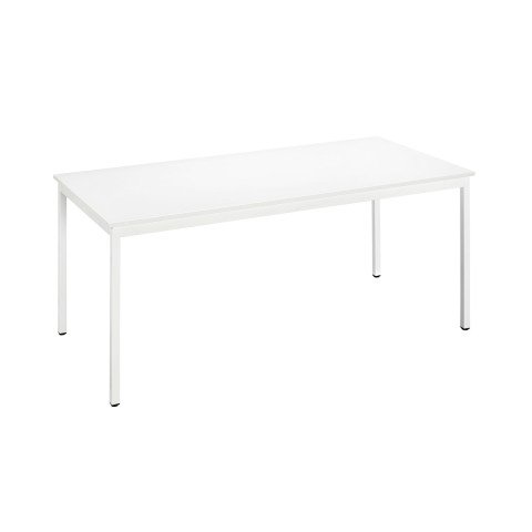 Mesa multiuso Eco 160 x 80 tablero blanco patas blancas