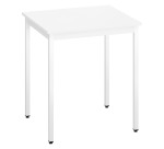 Table multi-usages plateau blanc L 70 x P 60 cm