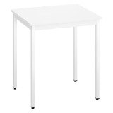 Table multi-usages plateau blanc L 70 x P 60 cm