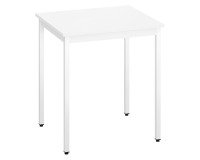 Table multi-usages plateau blanc L 70 x P 60 cm