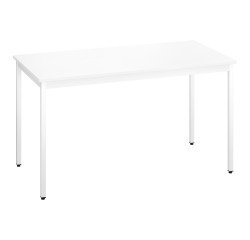 Table multi-usages plateau blanc L 140 x P 70 cm