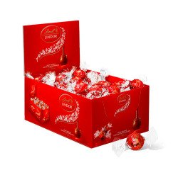 LINDOR Chocoladeballetjes met melkchocolade Lindt - Displaydoos 750 g