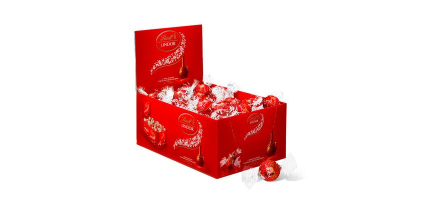 LINDOR Milchschokoladenkugeln von Lindt - 750 g Geschenkschachtel